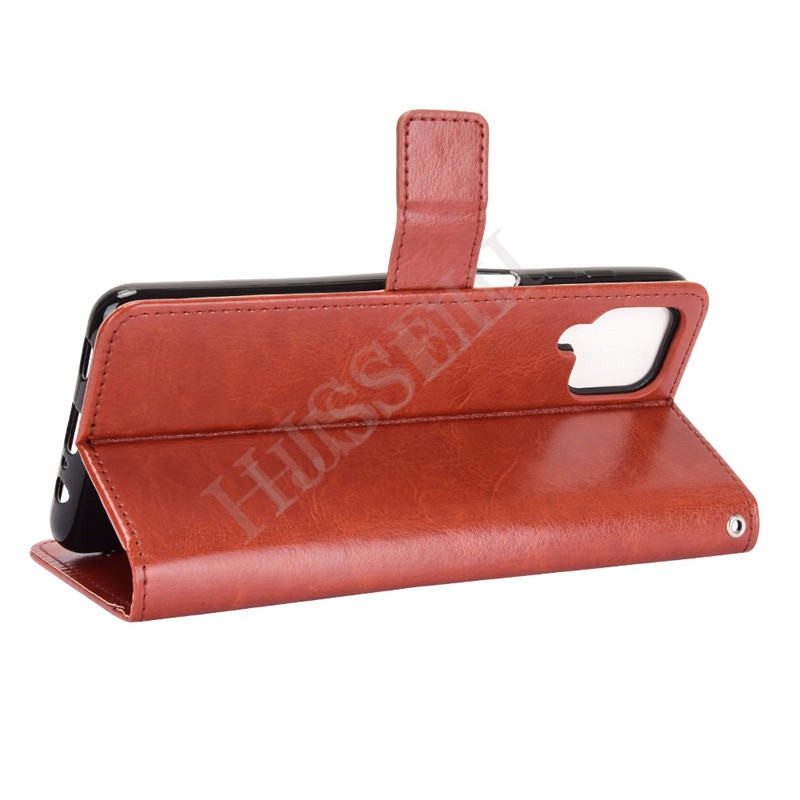 Bao da điện thoại kiểu ví nắp lật dành cho Samsung Galaxy A12 A 12 GalaxyA12