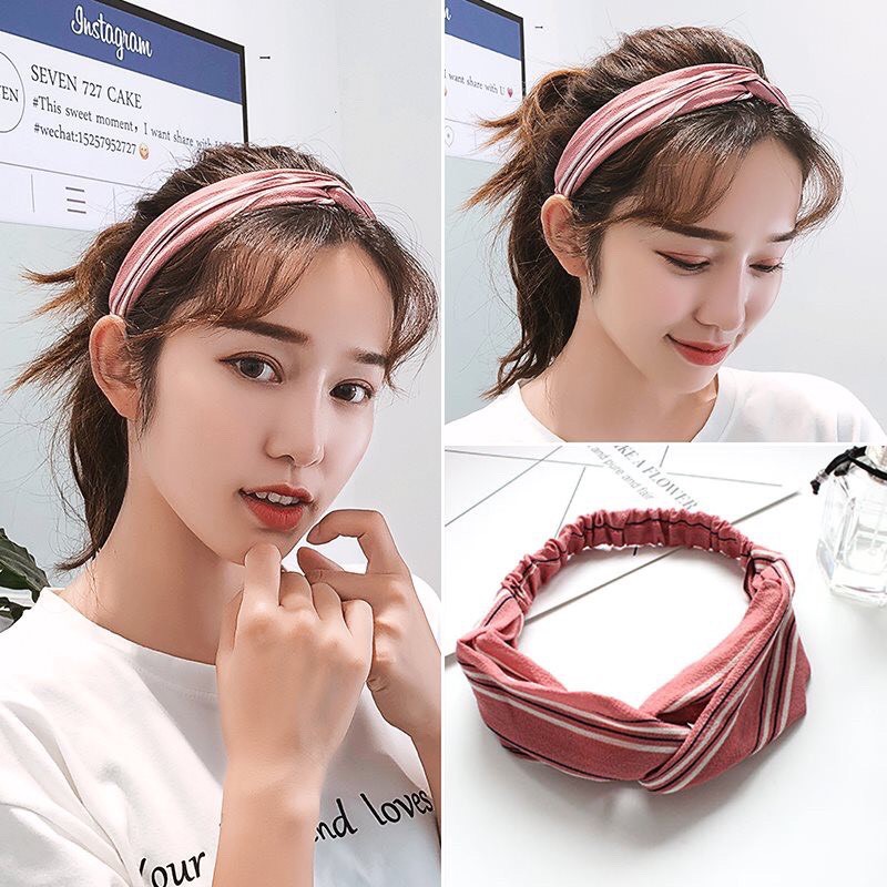 Băng đô turban kẻ