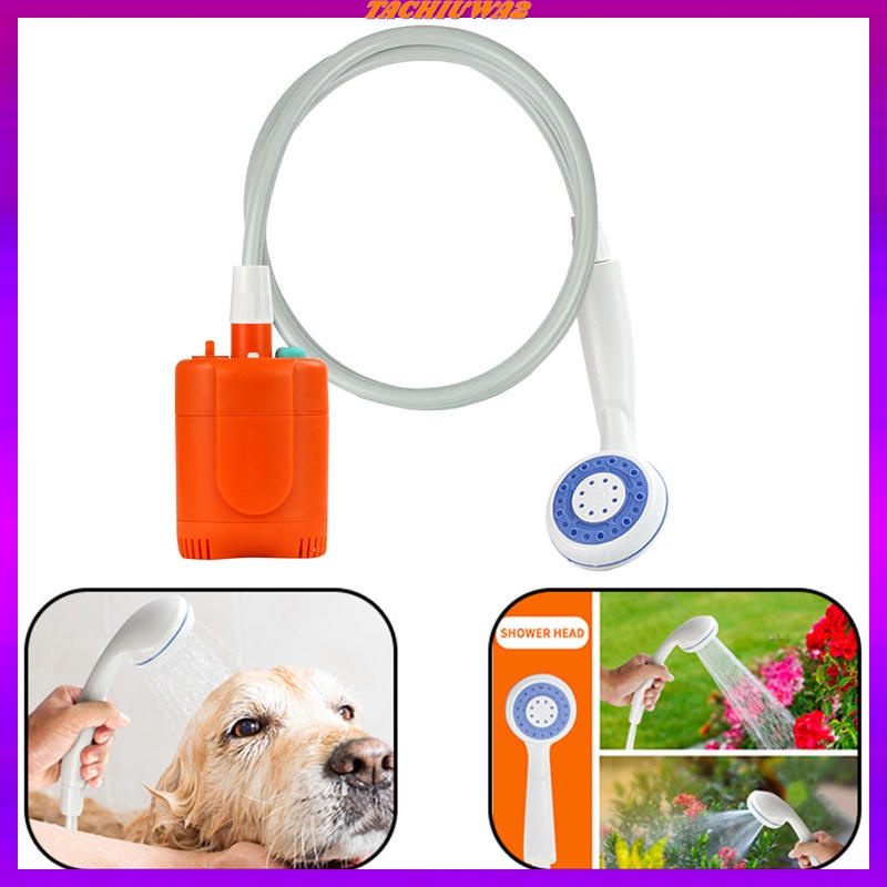 Vòi Hoa Sen Bằng Điện Tachiuwa2 Màu Xám Kèm Ống Bơm Tiện Dụng Mang Theo Du Lịch Cắm Trại