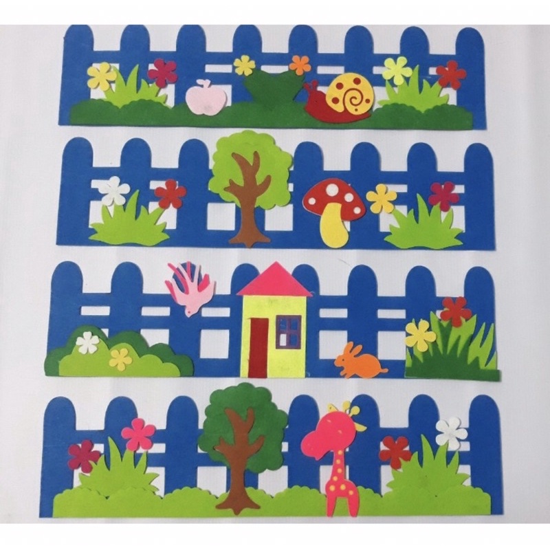 Cỏ chân tường/ hàng rào xốp chân tường 50cm 1 cái