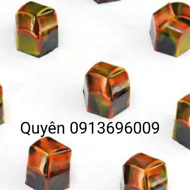Khuôn sô cô la nhựa cứng Lục giác nơ PC-1765