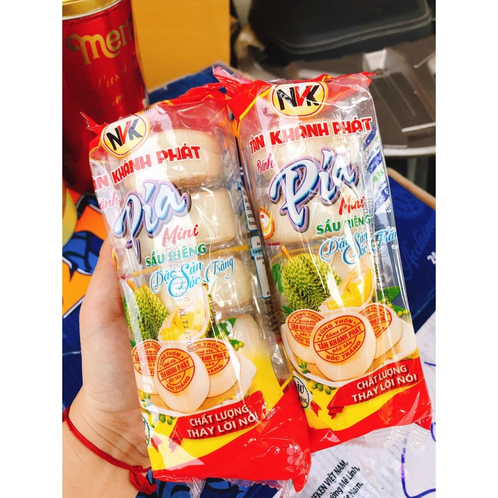 COMBO 5 GÓI BÁNH PÍA MINI ĐẬU SẦU RIÊNG - gói 130gr