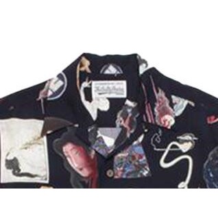 Bán Chạy Nhất Áo Sơ Mi Tay Ngắn In Hình WACKO MARIA Trăm Đêm Ma Đi Bộ Size Lớn Unisex