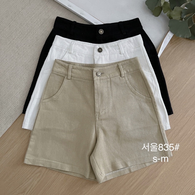 [ Ảnh thật ] Short jeans lưng cao basic / thelalinn