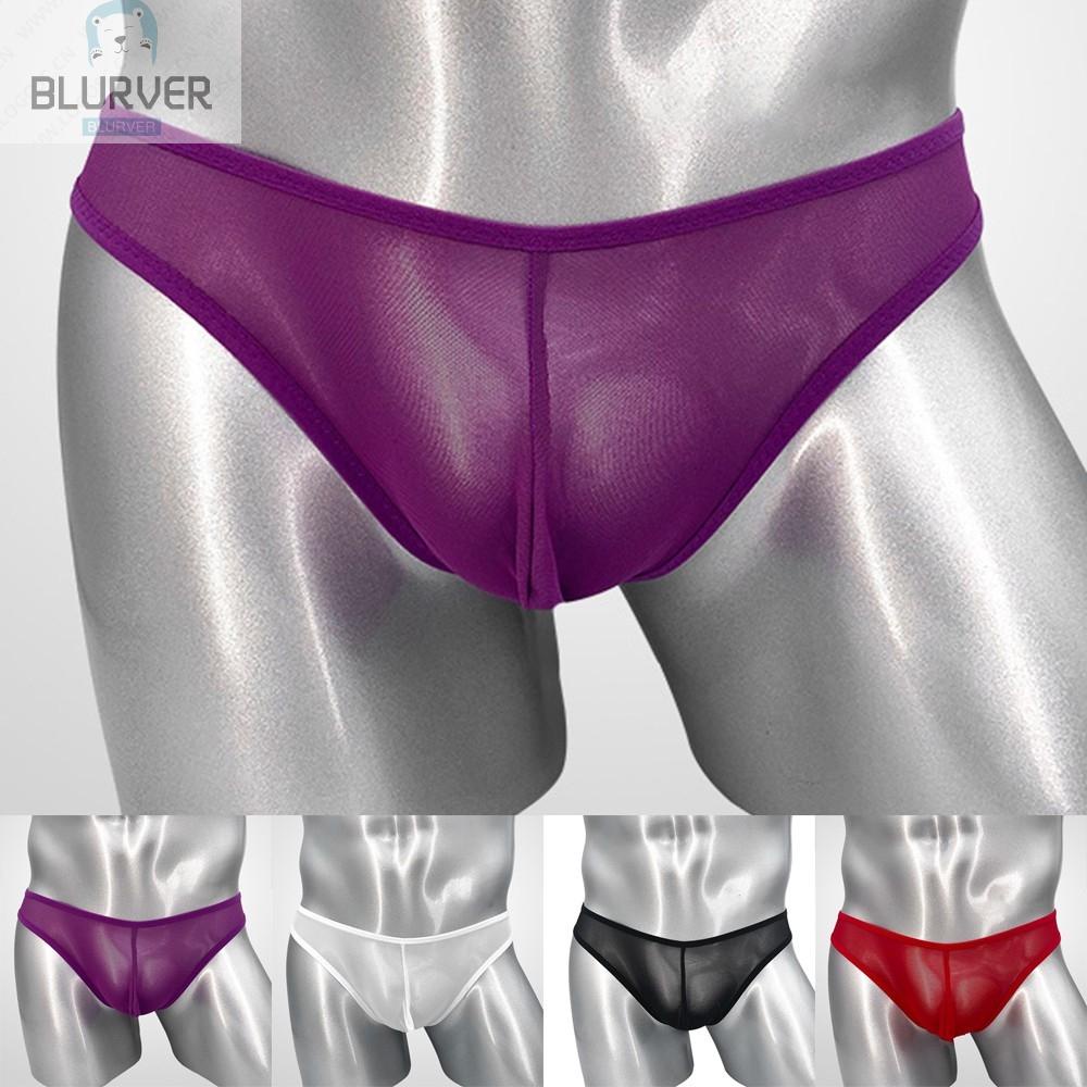 BLURVER~Men Underwear Pouch Double Thong Thong Briefs Comfortable Nylon+Polyester#blueriver