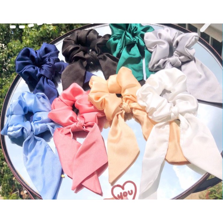 Cột Tóc Nơ Scrunchies ( Nơ Trơn ) HARI