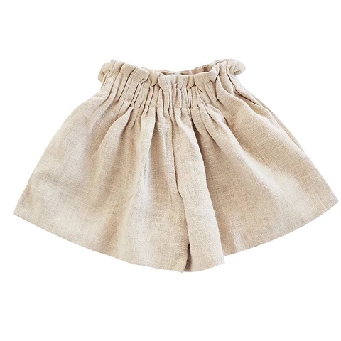 Quần Đùi Cạp Cao Bé Trai Bé Gái Chất Đũi Thoáng Mát Thấm Hút Mồ Hôi Size 10-35kg