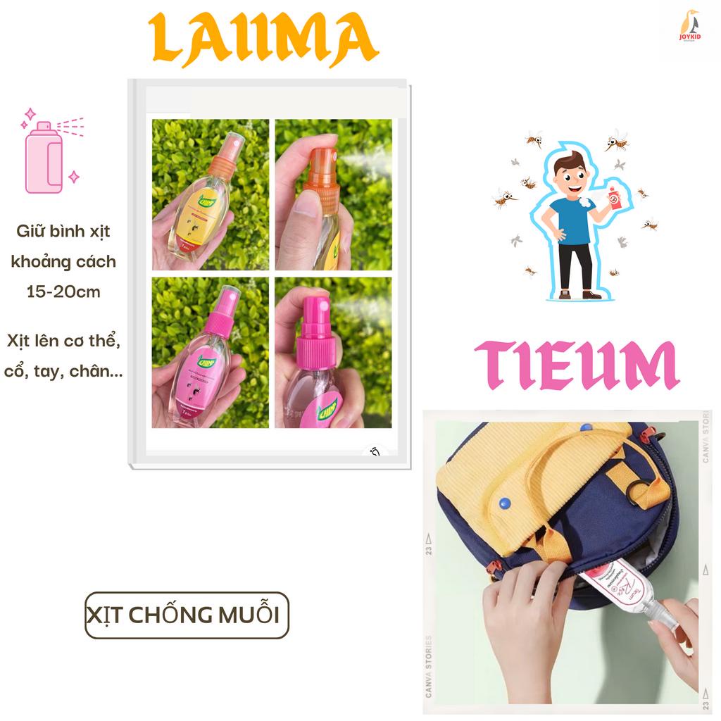 Xịt chống muỗi và côn trùng cho bé từ 6 tháng Tieum/Laiima Thái Lan thành phần thảo dược 80ml/50ml