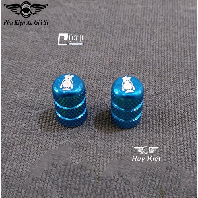 Bộ 2 Nắp Chụp Van Vòi Nhôm CNC K2 Gắn Mọi Loại Xe MS6134