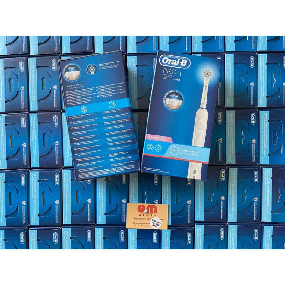 THANH LÝ KHO Bộ bàn chải đánh răng điện Oral b Pro 700 & Pro 600 & Pro 900 - hàng bill Pháp THANH LÝ KHO