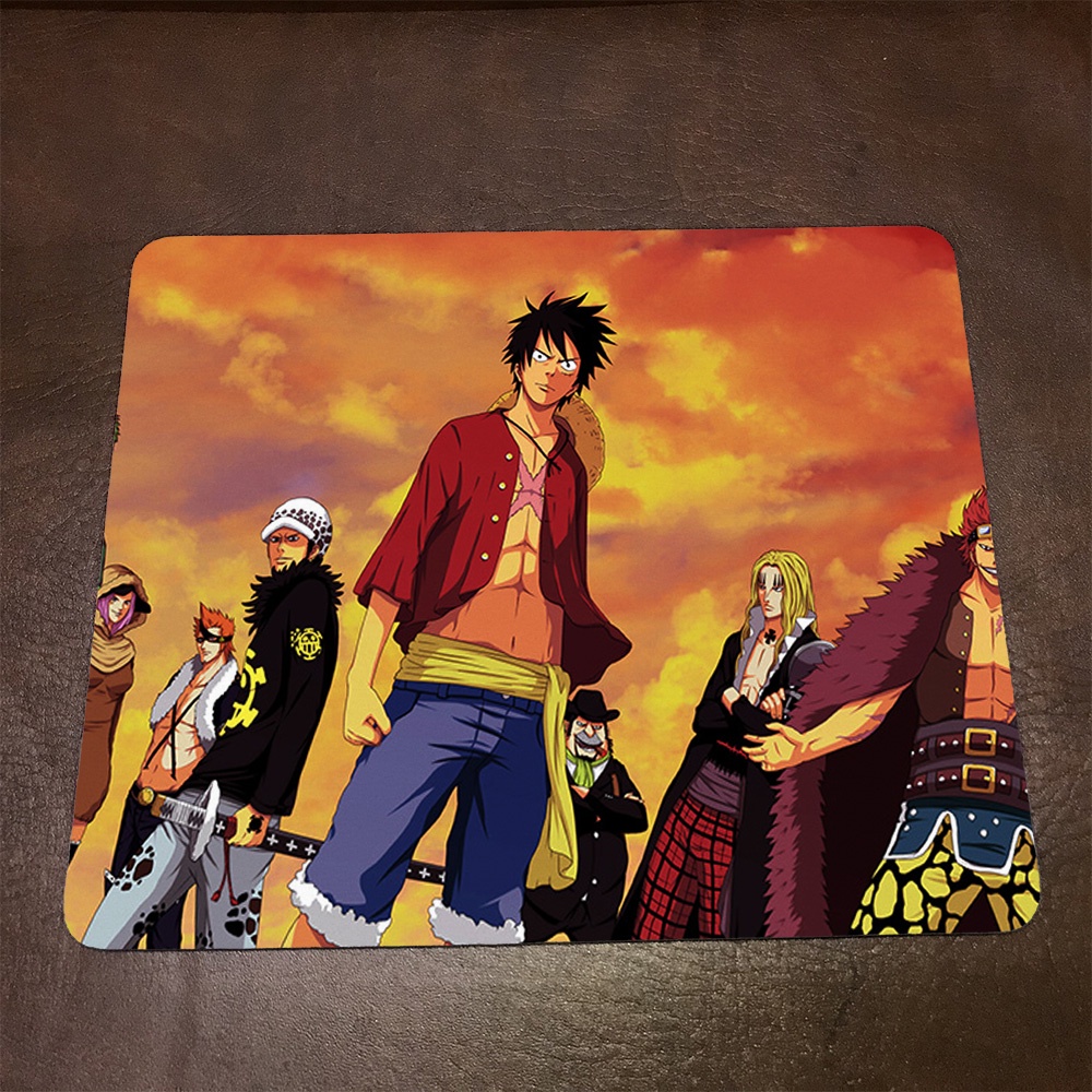 Lót chuột máy tính Anime one piece wallpaper 7 Mousepad cao su êm ái. Nhận in theo yêu cầu