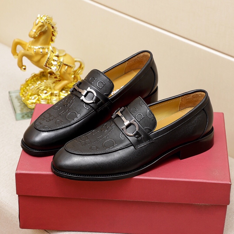 Giày tây lười da nhập khẩu thương hiệu Salvatore Ferragamo cao cấp giày công sở nam