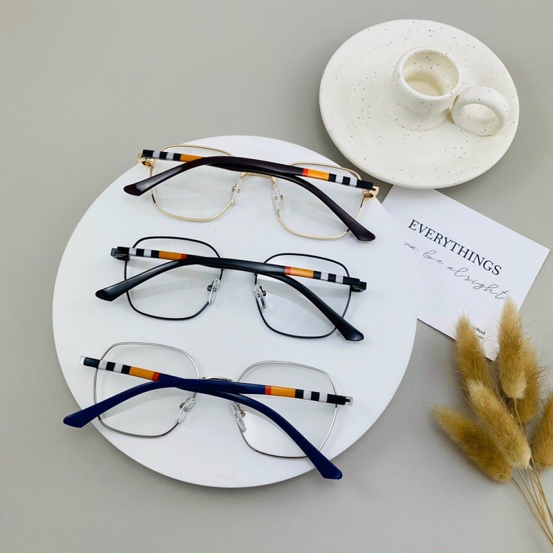 Kính giả cận Đổi Màu gọng kim loại mảnh dáng bầu form dễ mang đổi màu đi nắng - về đêm lại trong suốt như hình | BigBuy360 - bigbuy360.vn