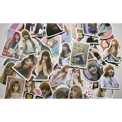 Bộ 25 hình dán BLACKPINK, sticker hình dán LISA, hình dán laptop, pvc chống nước