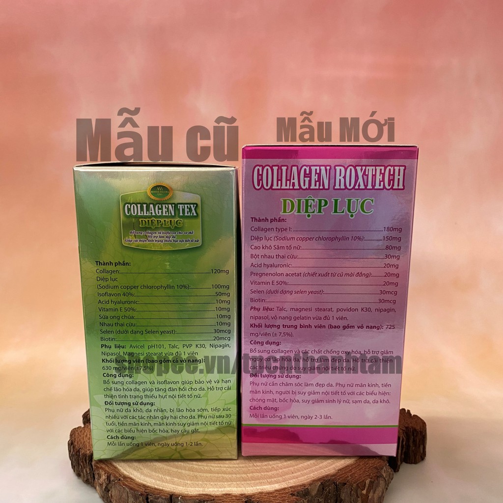 [ HOT ] Viên uống COLLAGEN DIỆP LỤC bổ sung biton  hỗ trợ làm đẹp da, trắng sáng da, có thể dùng cho người bị u, bướu | BigBuy360 - bigbuy360.vn