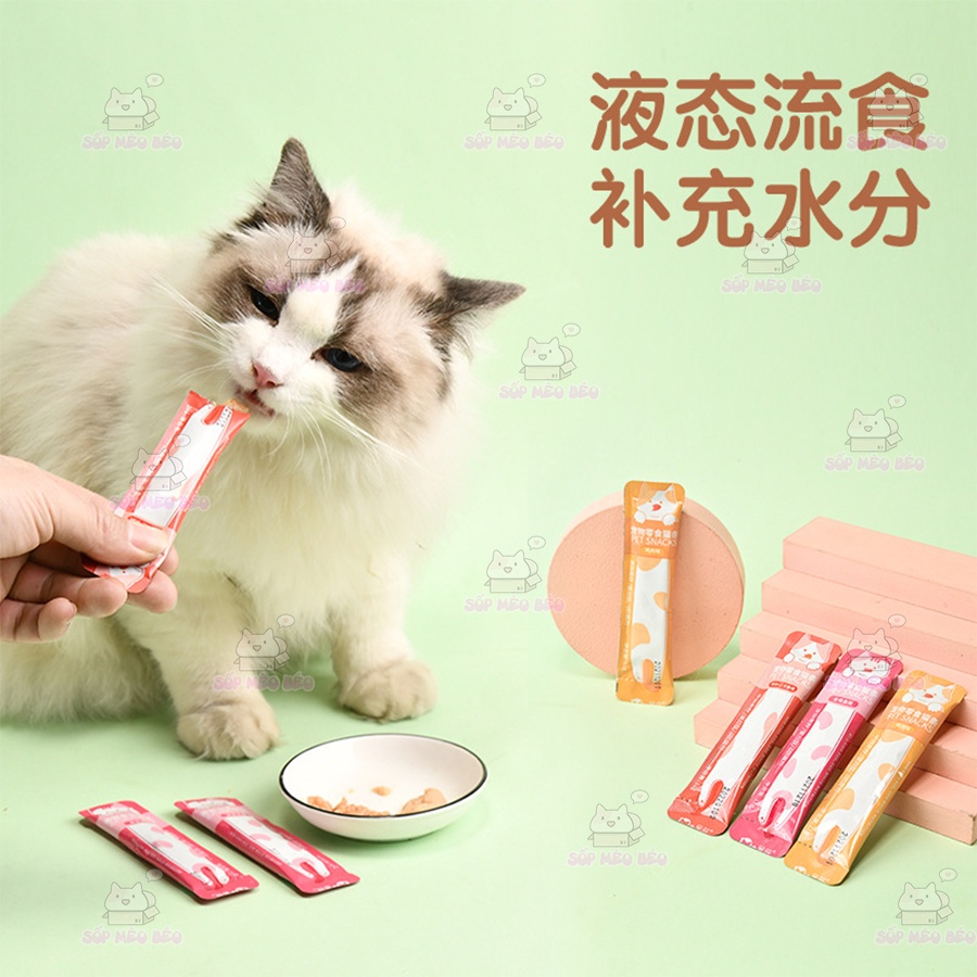 Tuýp Fanrong 11gram súp thưởng cao cấp cho Mèo