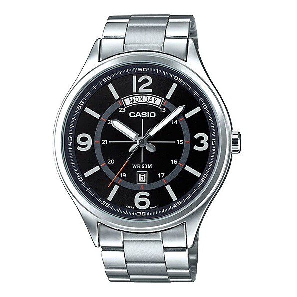 Đồng hồ Nam Casio MTP- E129D-1AVDF dây inox
