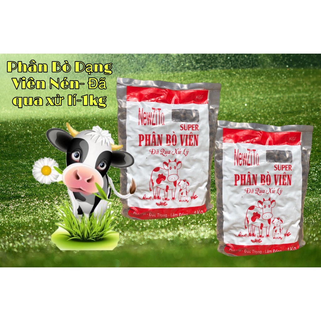Phân Bò Dạng Viên Nén- Đã qua xử lí-1kg