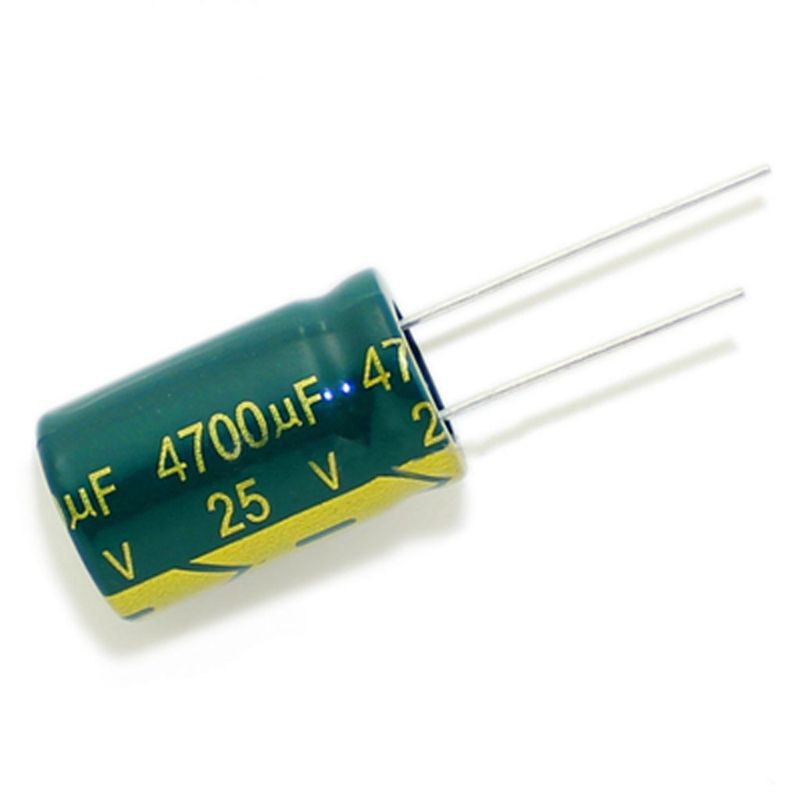 yal 5pcs 25V 4700UF Electrolytic Capacitor High Frequency Low Resistance for TV