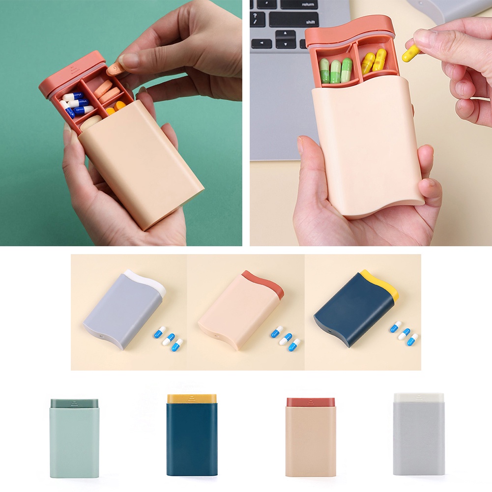 Hộp Đựng Thuốc Theo Tuần Cầm Tay Tiện Lợi Khi Đi Du Lịch