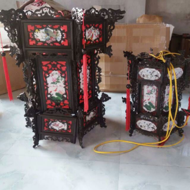 Lồng đèn nhựa giả gỗ