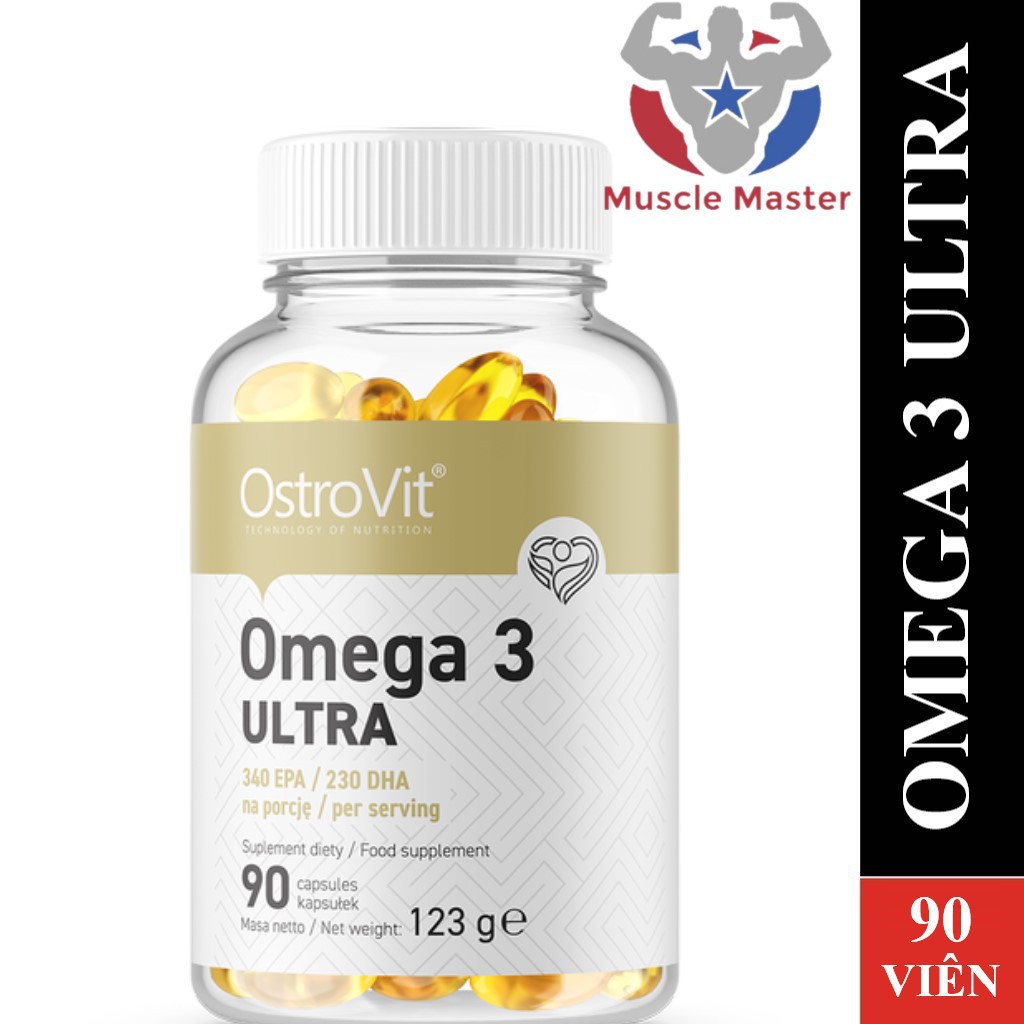 Viên Dầu Cá Cô Đặc Ostrovit Omega 3 Ultra 90 Viên | BigBuy360 - bigbuy360.vn