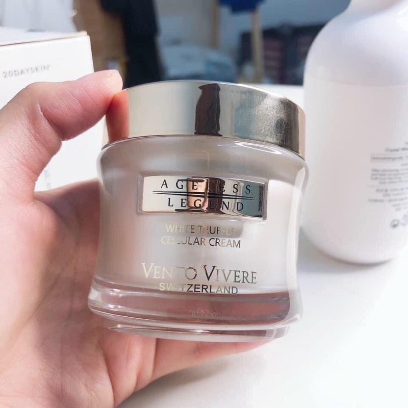Kem nấm trắng Vento Vivere White Truffle Cellular Cream, kem nấm trắng hỗ trợ phục hồi và tái tạo da