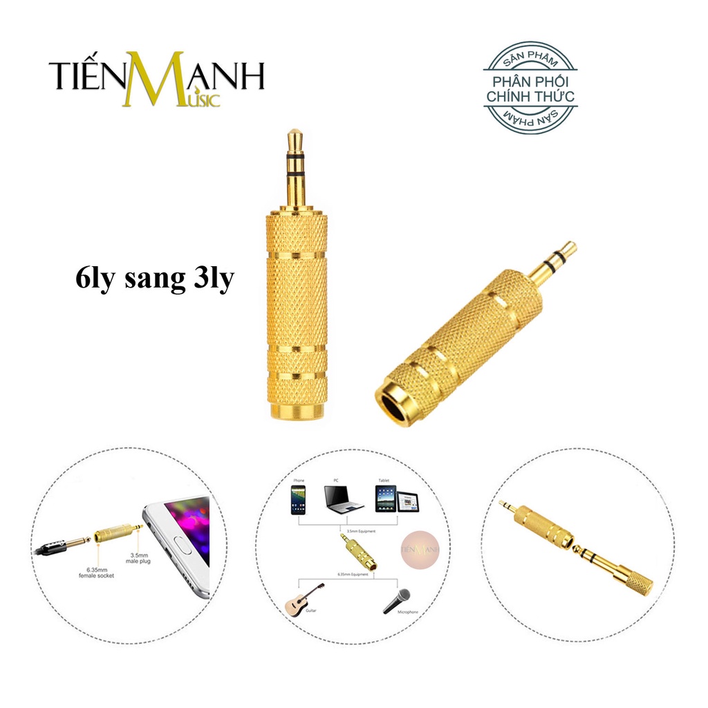 [Loại Tốt] Đầu Jack chuyển đổi âm thanh từ cổng 3 ly sang 6 ly - Giắc 3.5mm sang 6.5mm và 6li 3li, 3ly 6ly, 3 li 6 li