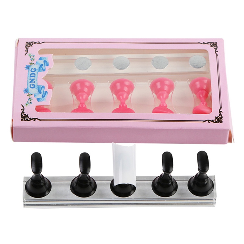 [Hàng mới về] 1 Set khay pha lê từ tính acrylic gắn móng đứng luyện tập thực hành làm nail diy