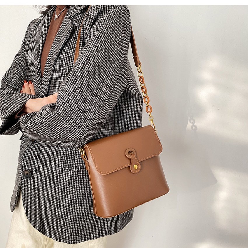 Túi Xách Nữ Linh Store Túi Da Công Sở Đeo Chéo Đẹp Nắp Gập Đi Học Đi Chơi Thời Trang Cao Cấp - LS13