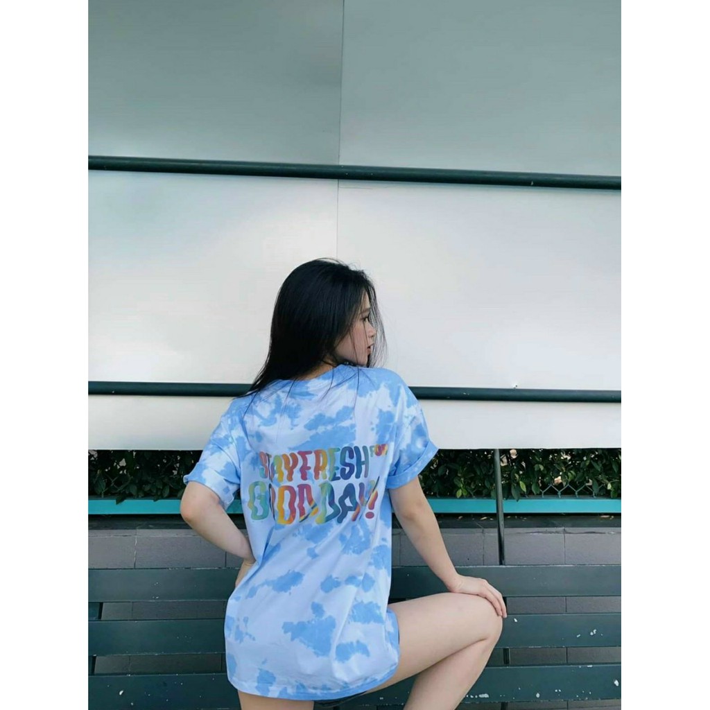 Áo Thun Form Rộng Tay Lỡ Unisex Áo Loang Màu 35-70kg | BigBuy360 - bigbuy360.vn