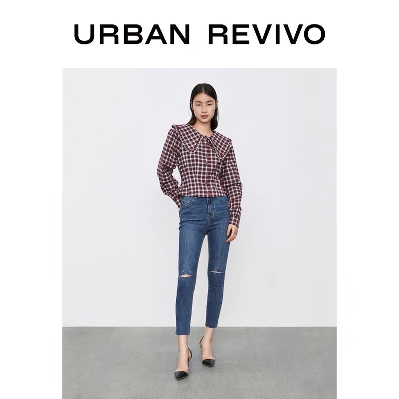 Áo sơ mi sọc đỏ Urban Revivo