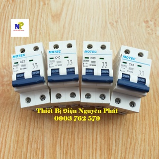 [Motec] Cầu Dao Tự Động MCB 2 Pha Dòng Cắt 6kA - 10kA