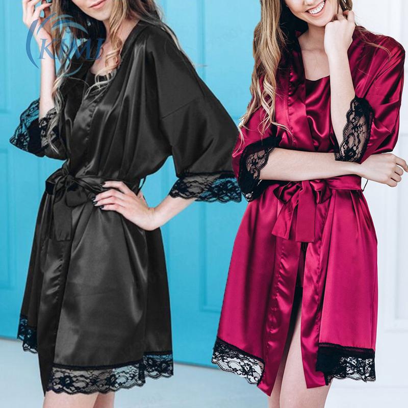 Set Đồ Ngủ Ngắn Vải Phi Bóng Cho Nữ