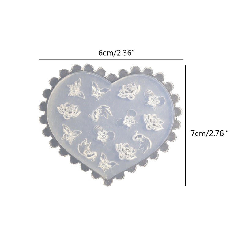 Khuôn Silicone Tạo Hình Trang Trí Móng Tay 3D DIY
