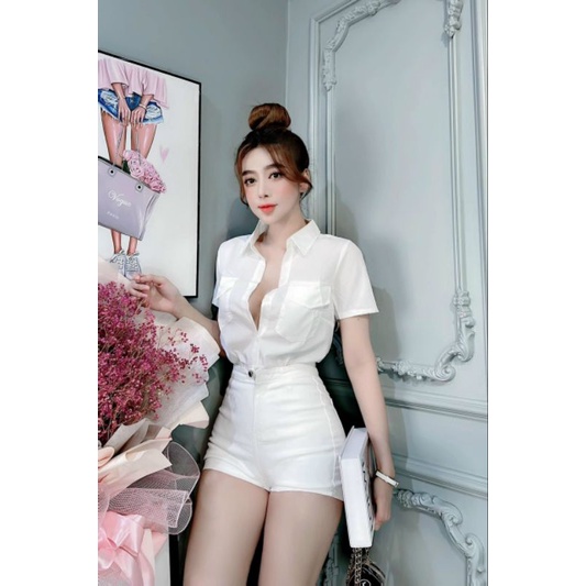 Quần sóc mì hàn cạp cao co giãn phom đẹp