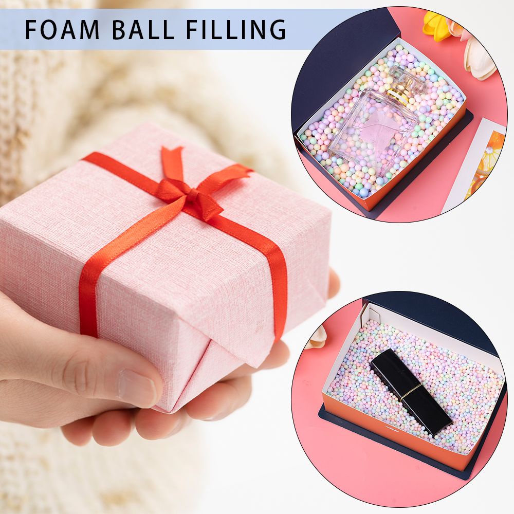 Hạt bóng xốp polystyrene nhỏ nhắn nhiều màu sắc dùng trang trí hộp quà diy