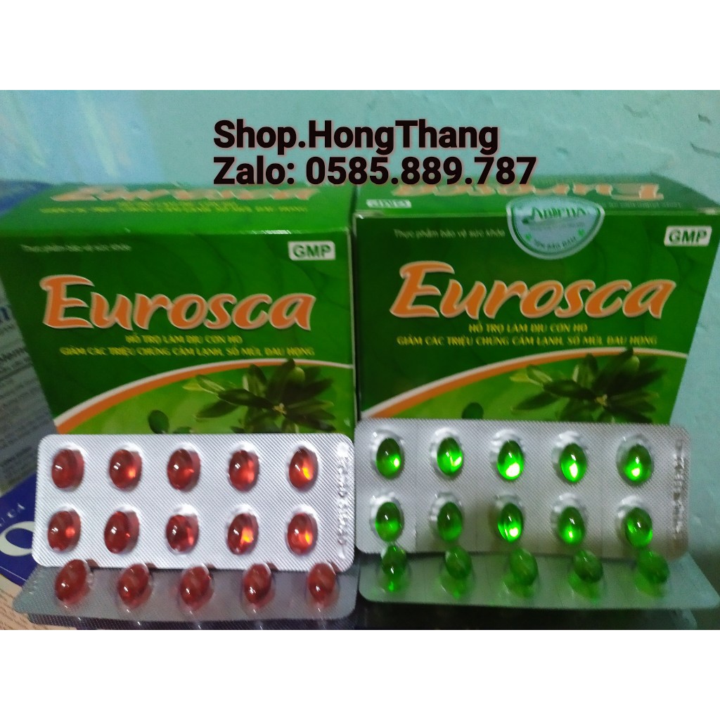 Eurosca, Eurosca Fort abipha Giảm ho, thông thoáng mũi, giảm các triệu chứng cảm lạnh, sổ mũi, đau họng