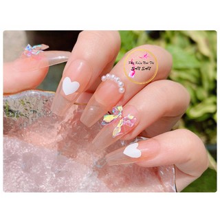 Charm Nơ Xà Cừ Mix Màu Trang Trí Móng