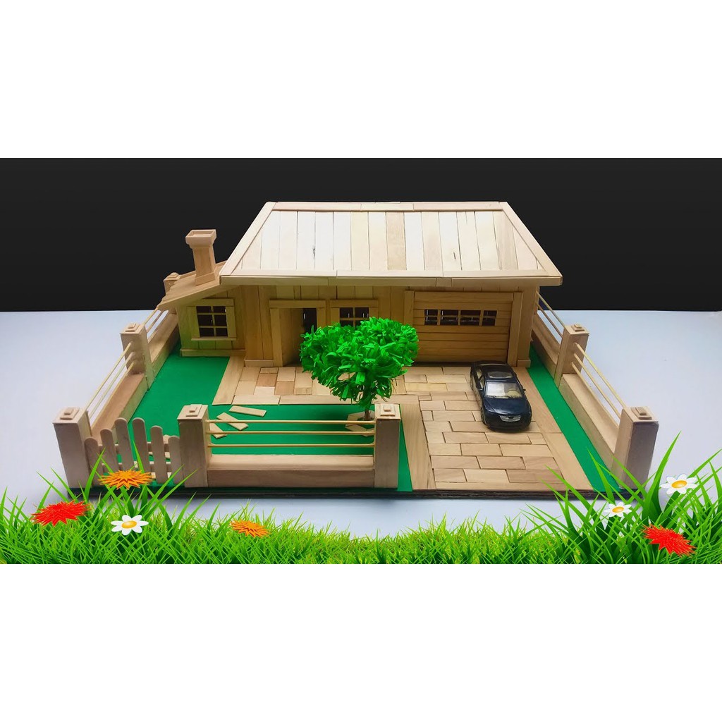 Thảm cỏ trang trí mô hình công viên/ Nhà que kem / nhà tăm tre 25x30