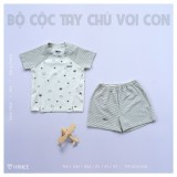 Bộ cộc tay chú voi con Hrnee dành cho bé trai bé gái chính hãng