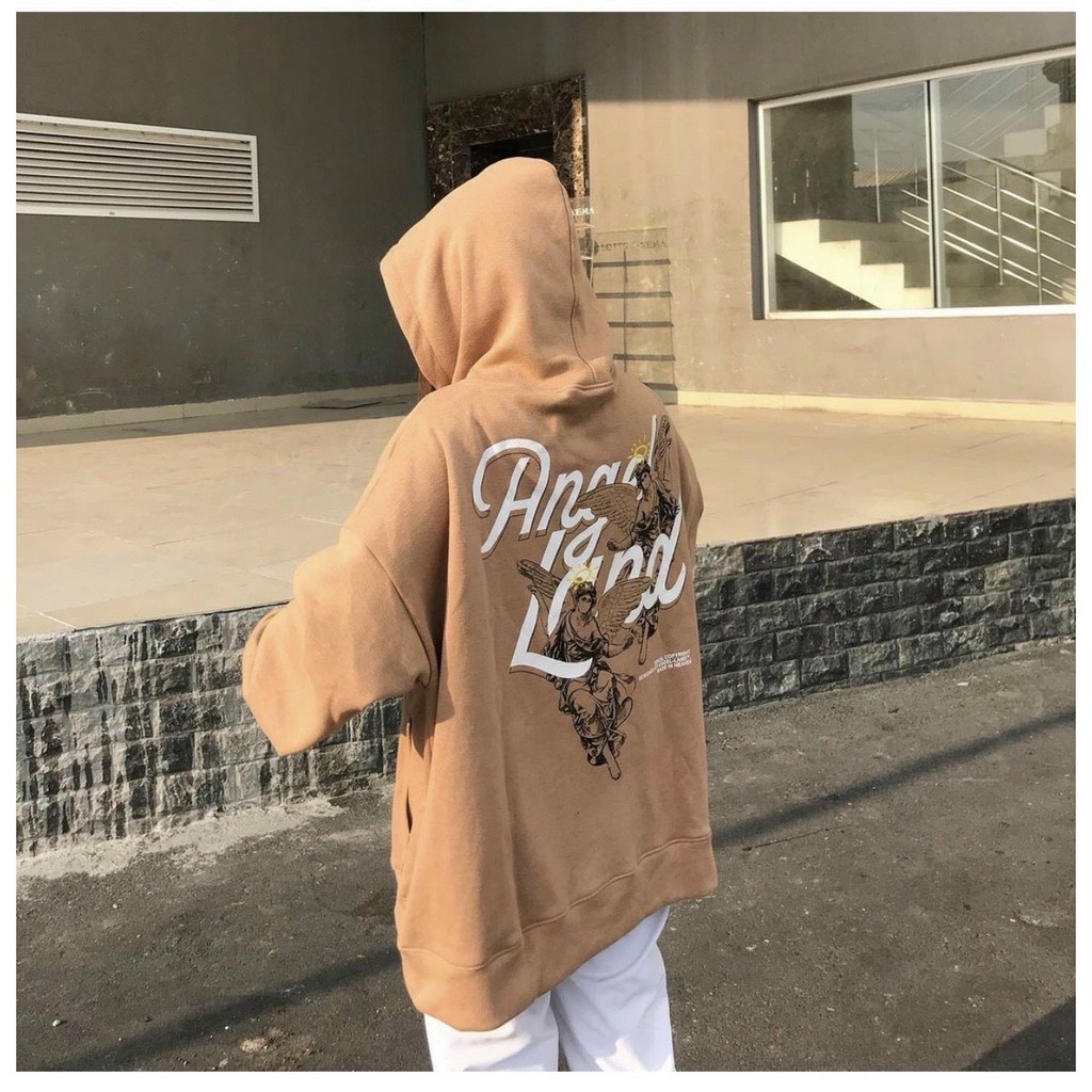 Áo Hoodie ❤️Áo khoác nam chất nữ nỉ Cotton màu be cao cấp 2 lớp trần bông dày mịn form Unisex nam nữ - KC02