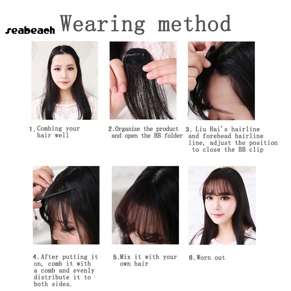 Tóc mái giả 3d siêu mỏng thời trang dành cho nữ