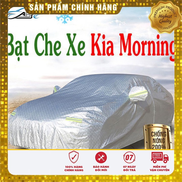 Bạt Phủ Ô Tô Kia Morning CAO CẤP 3 LỚP  {SIÊUKHUYENMAI}