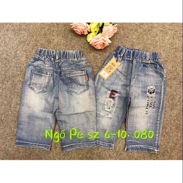 Quần ngố jean cho bé trai 6-10t