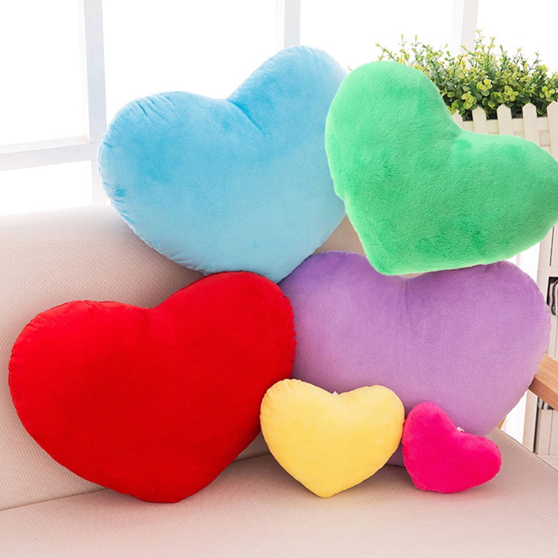 Gối Nhồi Bông Hình Trái Tim Bằng PP Mềm Mại Kích Thước 15cm
