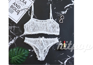 Bộ Đồ Lót 2 Mảnh Xuyên Thấu Quyến Rũ Cho Nữ