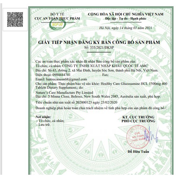 Viên bổ xương khớp  Healthy Care Glucosamine HCL 1500mg  date xa