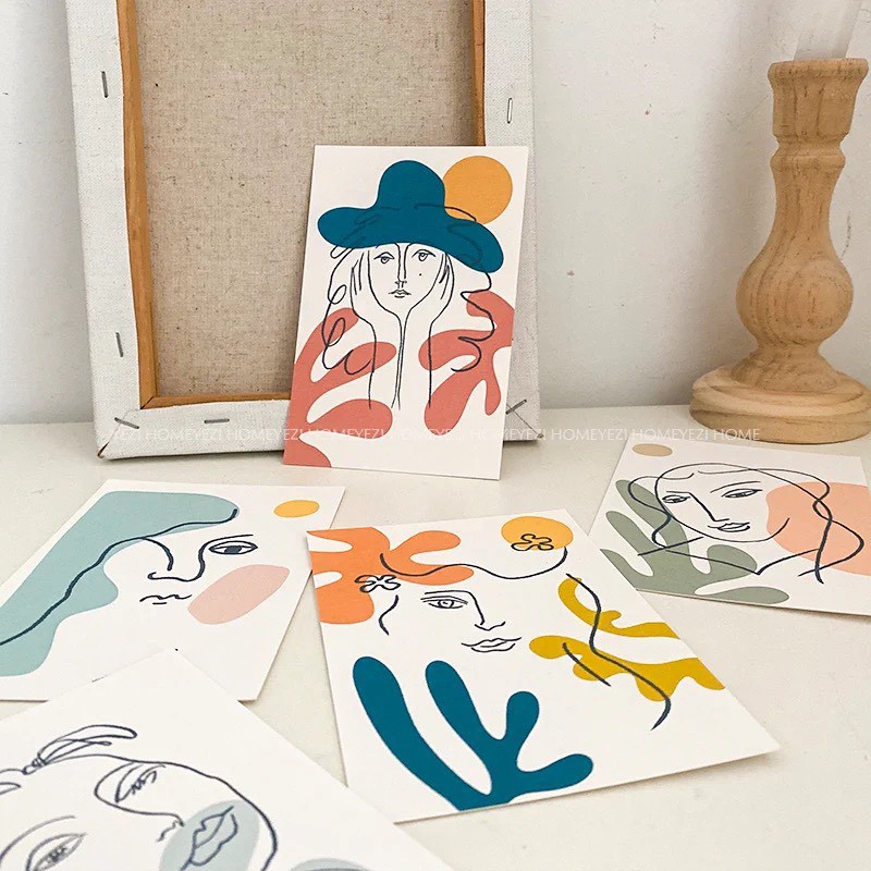 PostCard Trừu tượng Matisse Art - may.decor