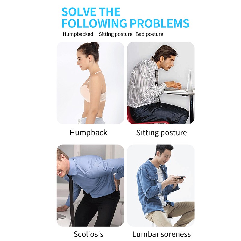 Đai Đeo Junlaikang Hỗ Trợ Điều Chỉnh Tư Thế Lưng Và Vai Cho Nam Và Nữ